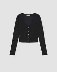 The Cardigan in Ultrasoft Merino | Black