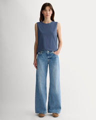 The Boyfriend Tank in Essential Cotton | Navy