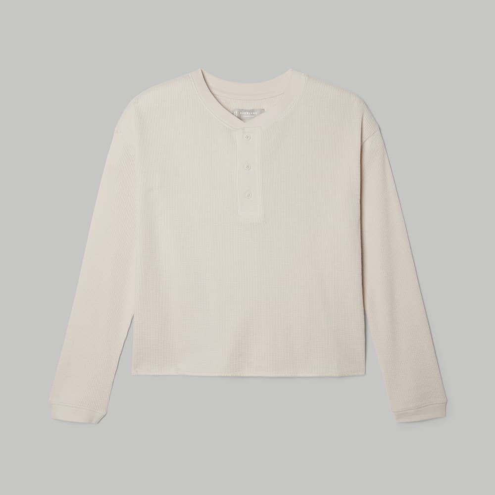 The Organic Cotton Waffle Henley | Brazilian Sand