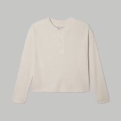The Organic Cotton Waffle Henley | Brazilian Sand