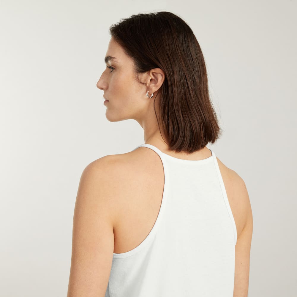 The Hemp Cutaway Tank | White