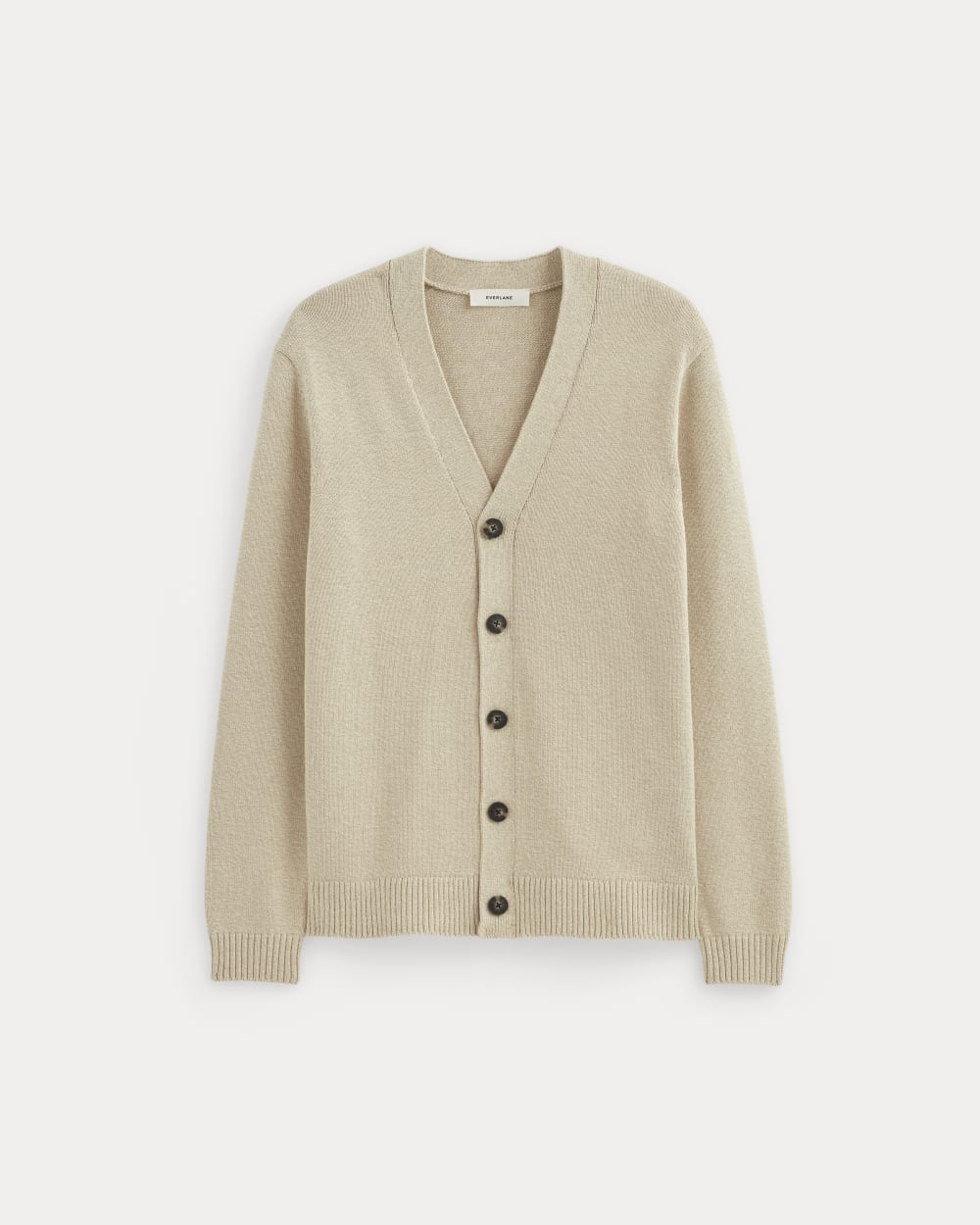 The Classic Cardigan in Everyday Cotton | Desert Sand / Natural