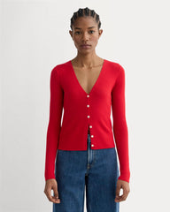 The Cardigan in Ultrasoft Merino | Classic Red