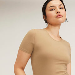 The Supima® Form Crew Neck Tee | Tiger's Eye