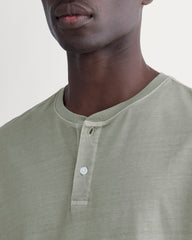 The Essential Organic Garment-Dyed Henley | Seagrass