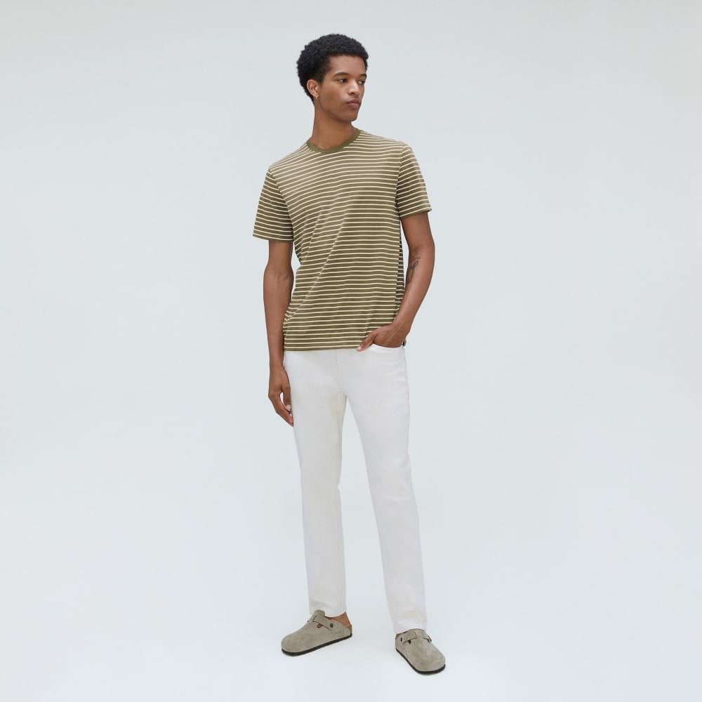 The Organic Cotton Crew | Olive / Canvas