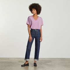 The Vintage V-Neck Hemp Tee | Lilac