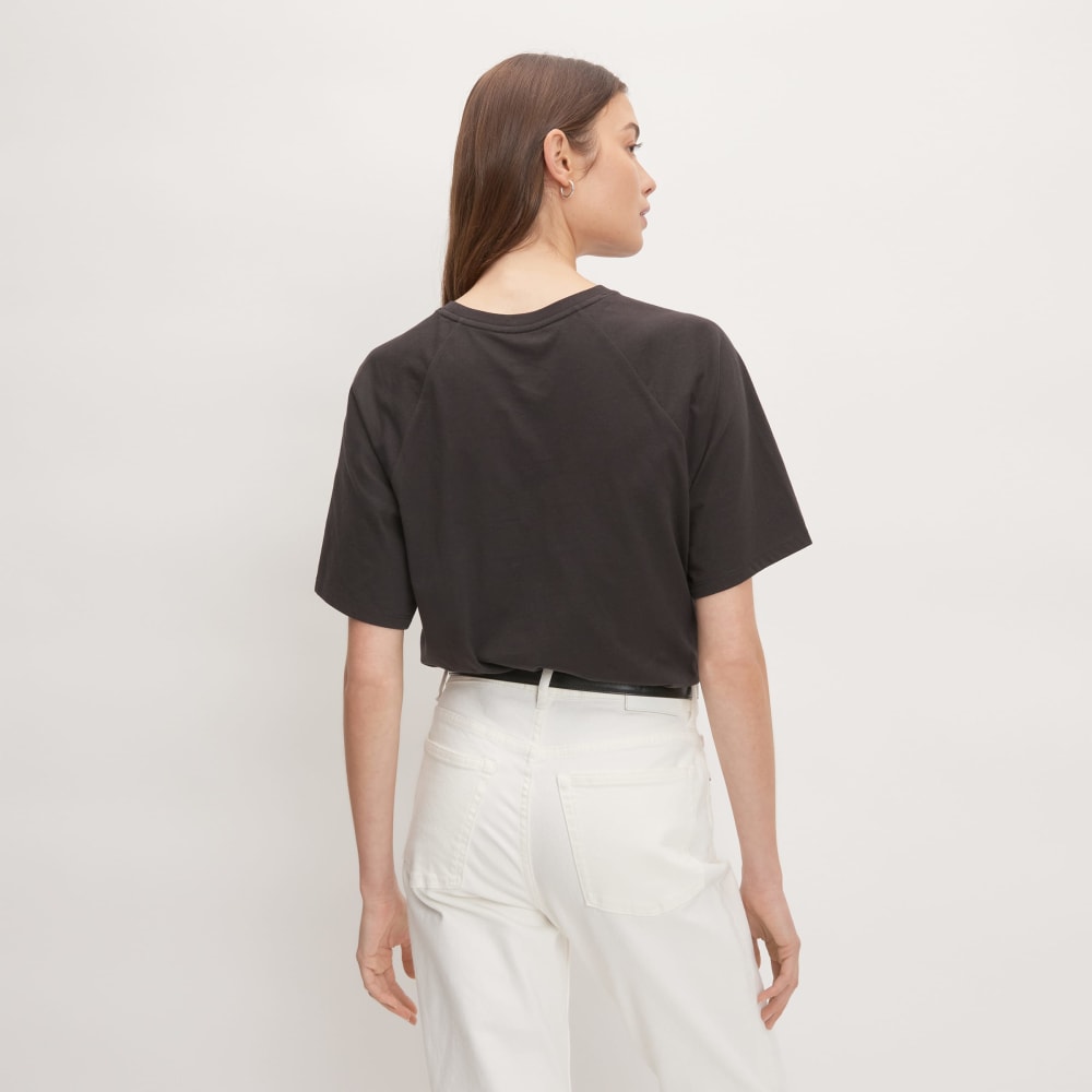 The Organic Cotton Raglan Tee | Vintage Black