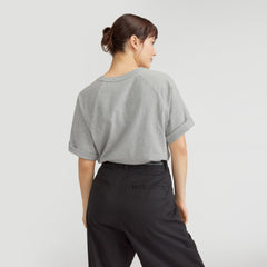 The Organic Cotton Raglan Tee |  Heathered Grey