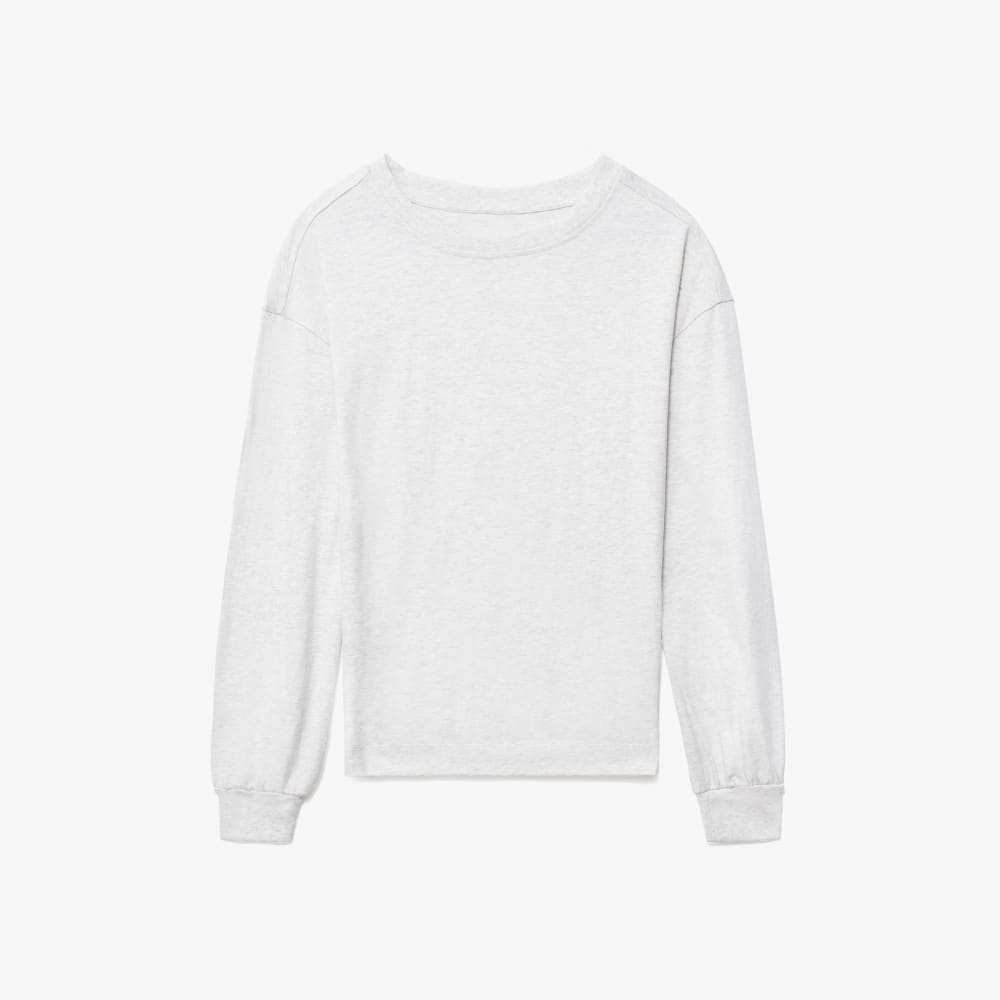 The Organic Cotton Long-Sleeve Tee |  Heathered Grey