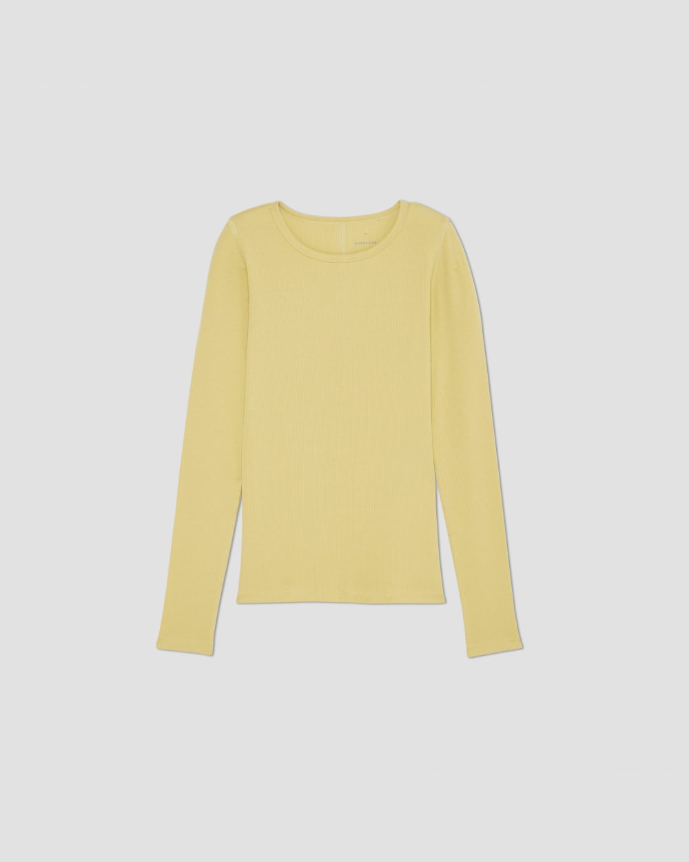 The Luxe Rib Long-Sleeve Crew | Raffia