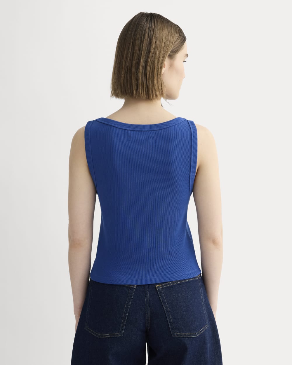 The Selfie Boatneck Tank | Bright Cobalt