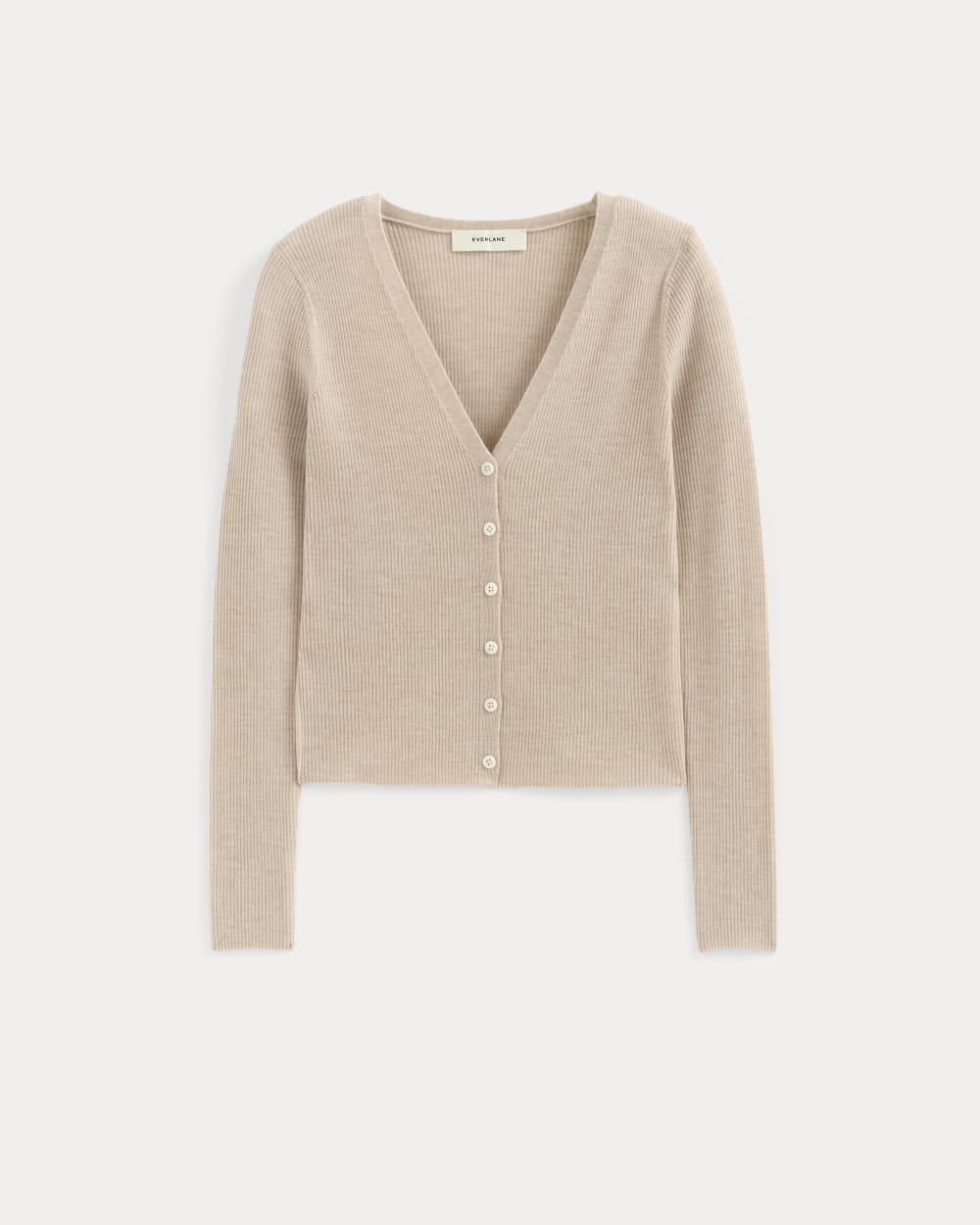 The Cardigan in Ultrasoft Merino | Pale Blush
