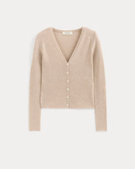 The Cardigan in Ultrasoft Merino | Pale Blush