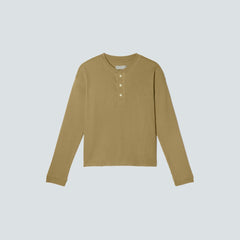 The Organic Cotton Waffle Henley | Fennel Seed