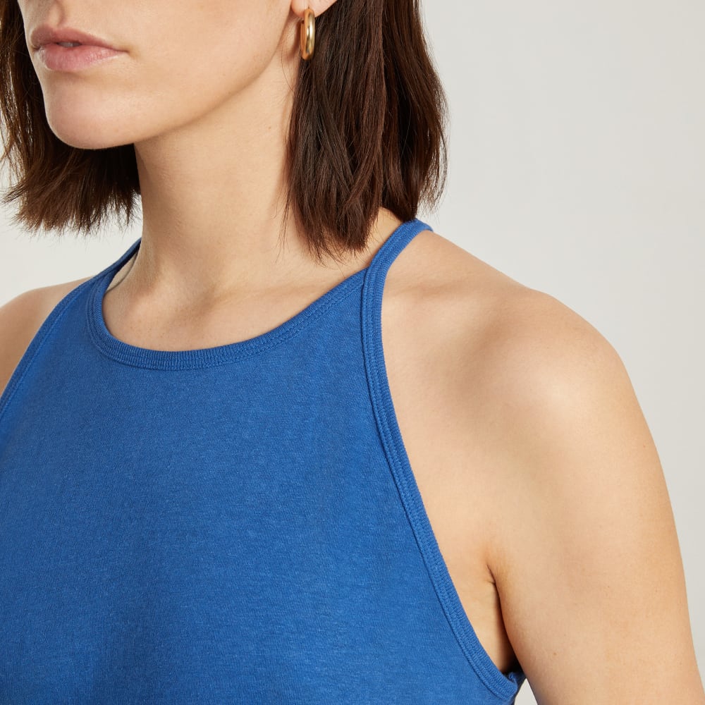 The Hemp Cutaway Tank | Deep Blue