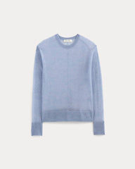 The Air Alpaca™ Relaxed Crew Top | Soft Blue