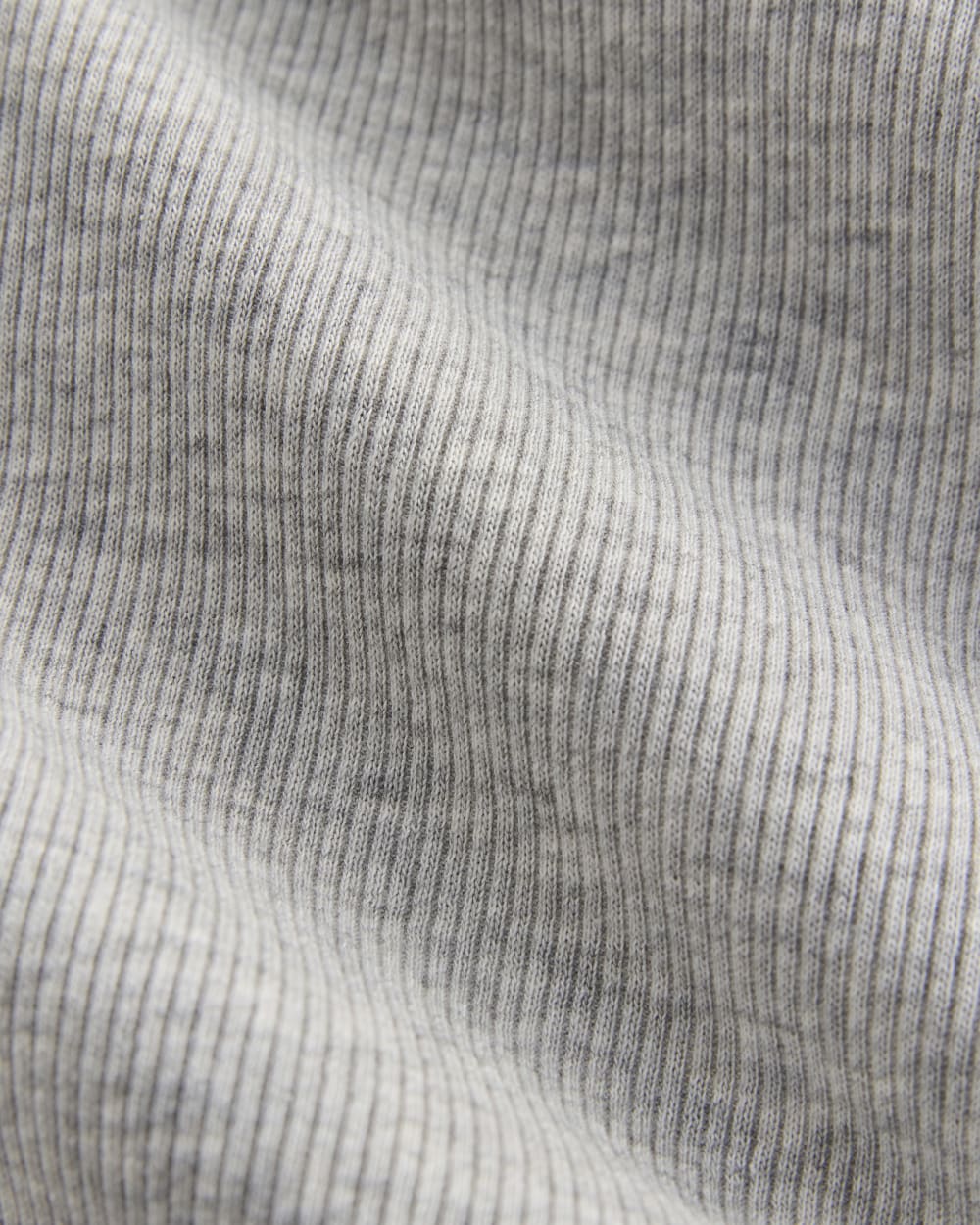 The Luxe Rib Long-Sleeve Crew | Classic Heather Grey
