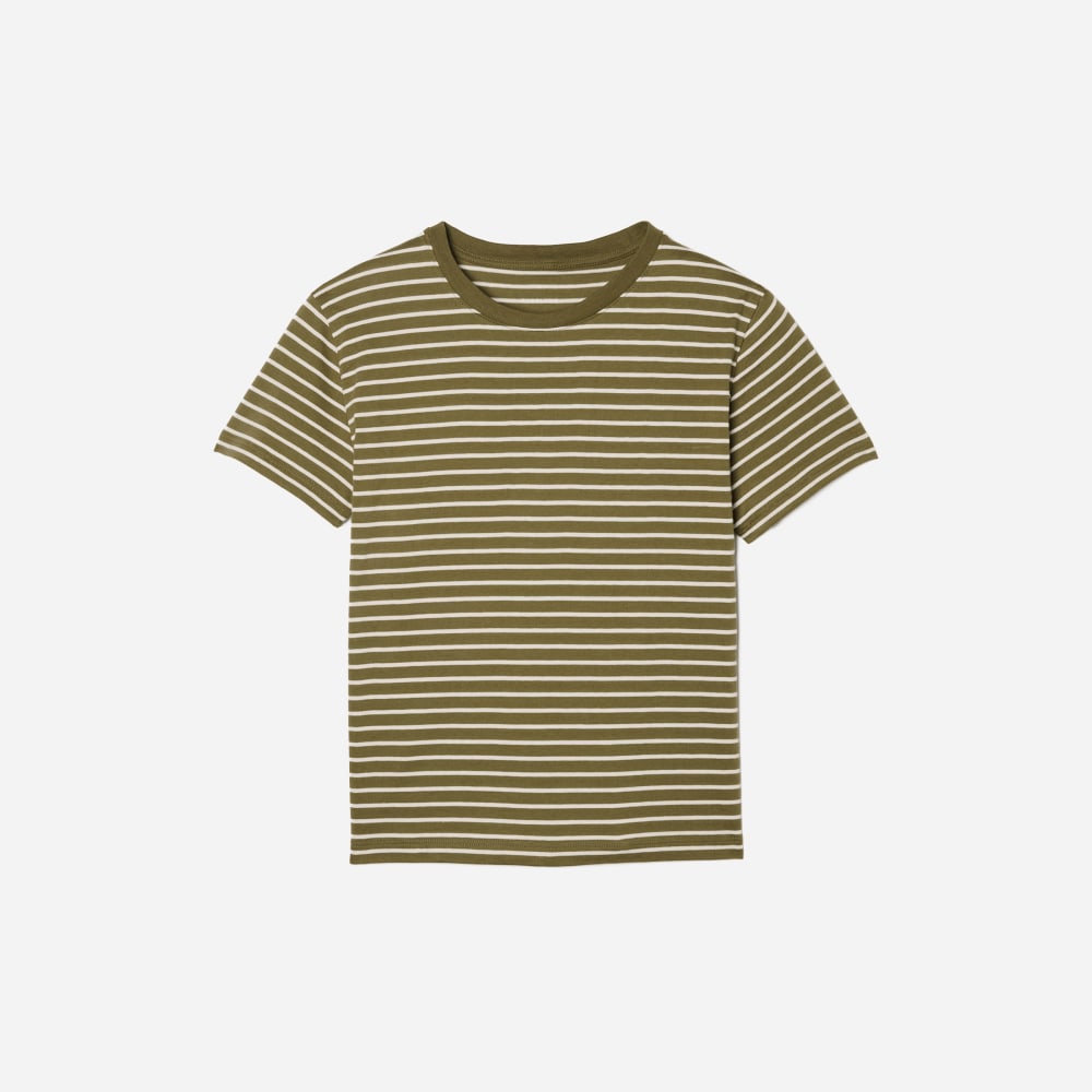 The Organic Cotton Crew | Olive / Canvas