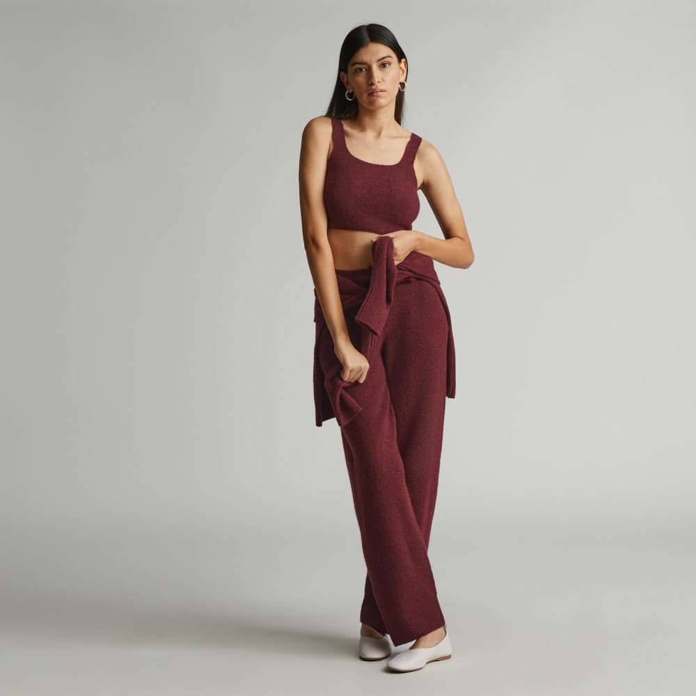 The Cozy-Stretch Wide-Leg Sweatpant | Brandy