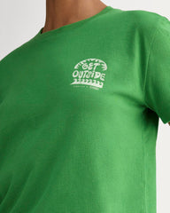 The Everlane x Parks Project Box-Cut Tee | Green / Natural