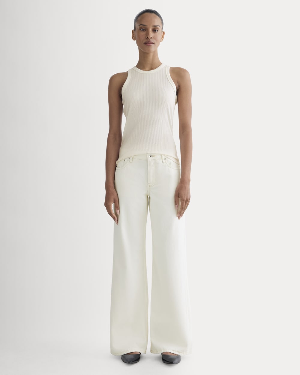 The Shimmy Cutaway Tank | Bone