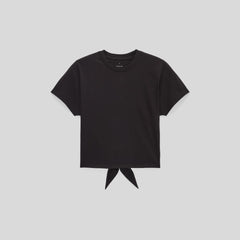 The Organic Cotton Tie Back Tee | Black