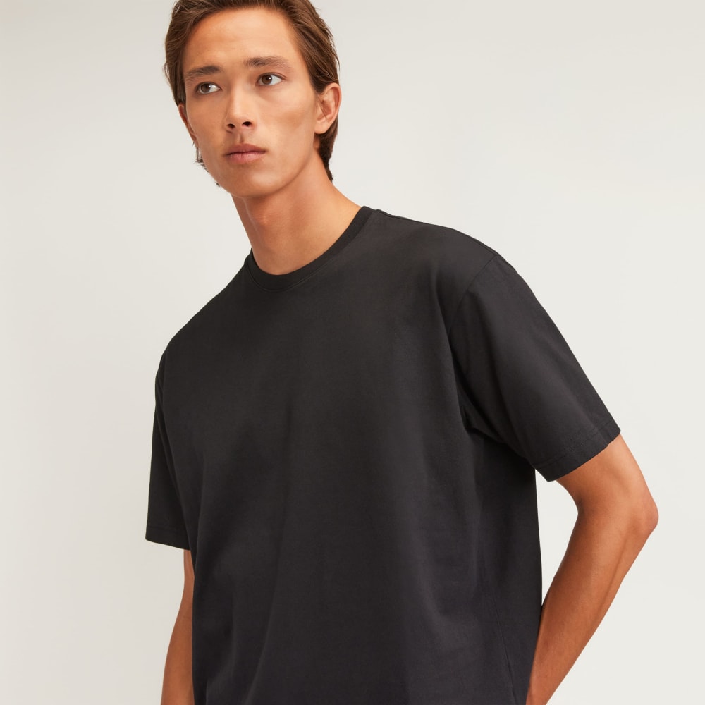 The Premium-Weight Relaxed Crew | Uniform | Black