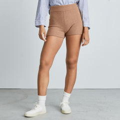 The Cozy-Stretch Short | Camel