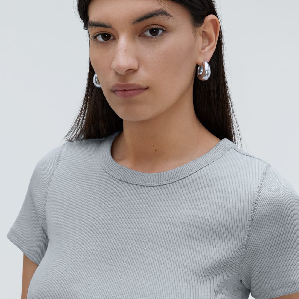 The '90s Rib Tee | Sky