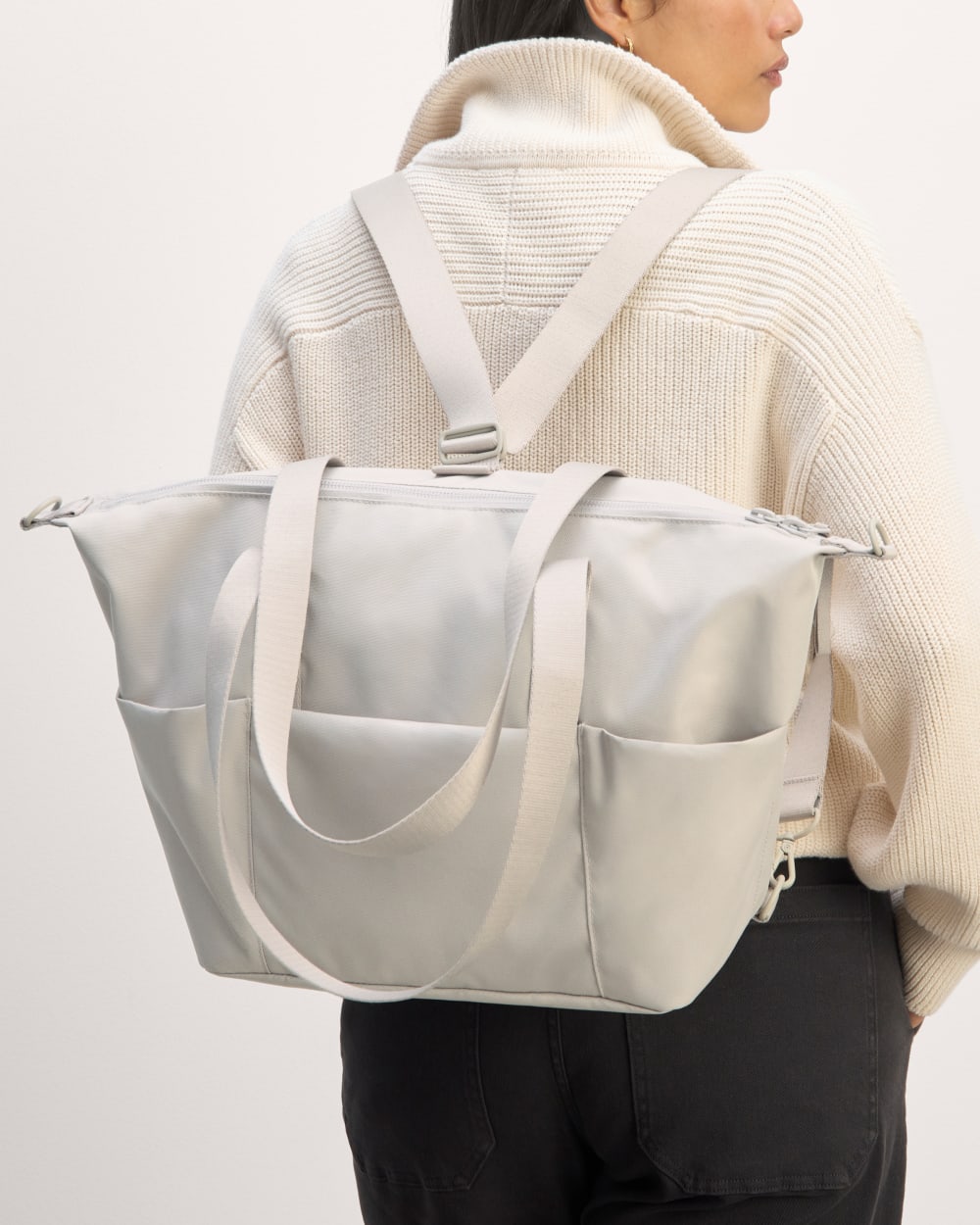 The ReNew Transit 3-Way Tote | Warm Quartz