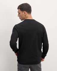 The Premium-Weight Relaxed Crew | Black