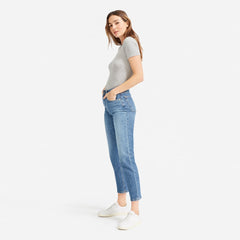 The Pima Micro-Rib Crew Tee |  Heathered Grey