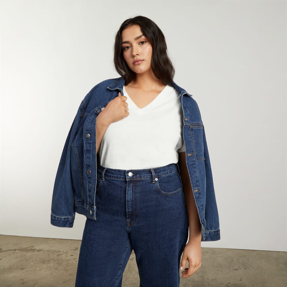 The Vintage V-Neck Hemp Tee | White