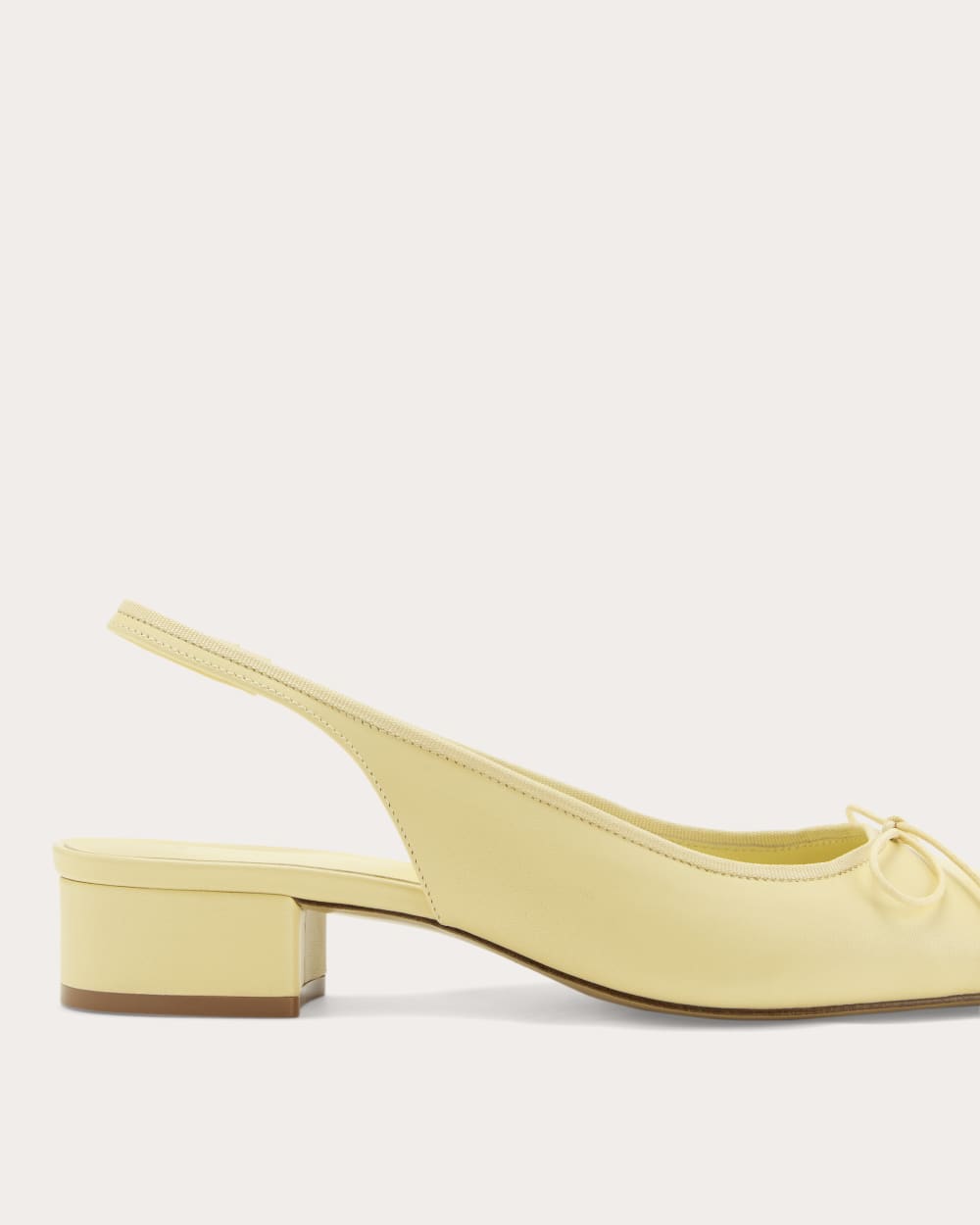 The Ballet Slingback Heel | Straw