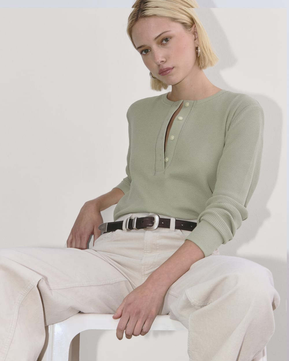 The Waffle Henley | Seagrass