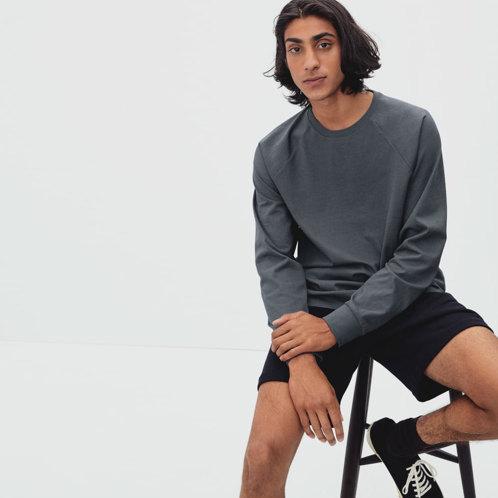 The Premium-Weight Long-Sleeve Crew | Uniform | Slate