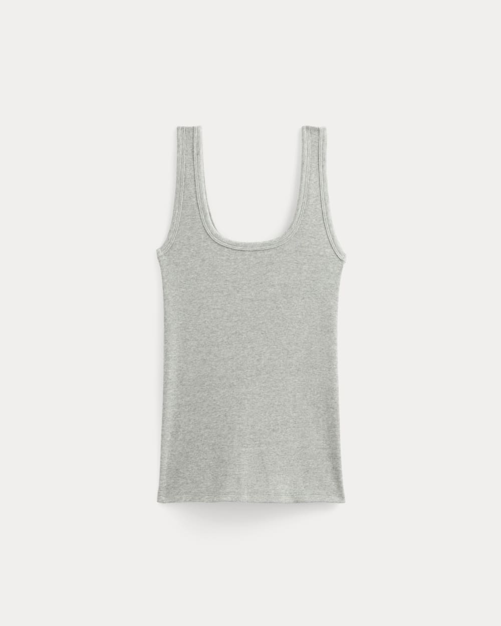 The Luxe Rib Square-Neck Tank | Classic Heather Grey