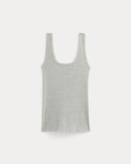 The Luxe Rib Square-Neck Tank | Classic Heather Grey