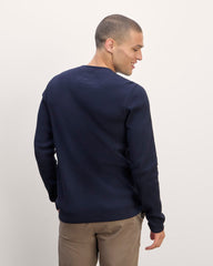 The Waffle Long-Sleeve Crew | Navy