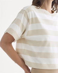 The Premium Weight Cropped Tee | Peyote / Bone