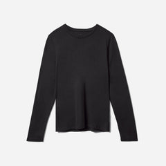 The Organic Cotton Long-Sleeve Crew | Black