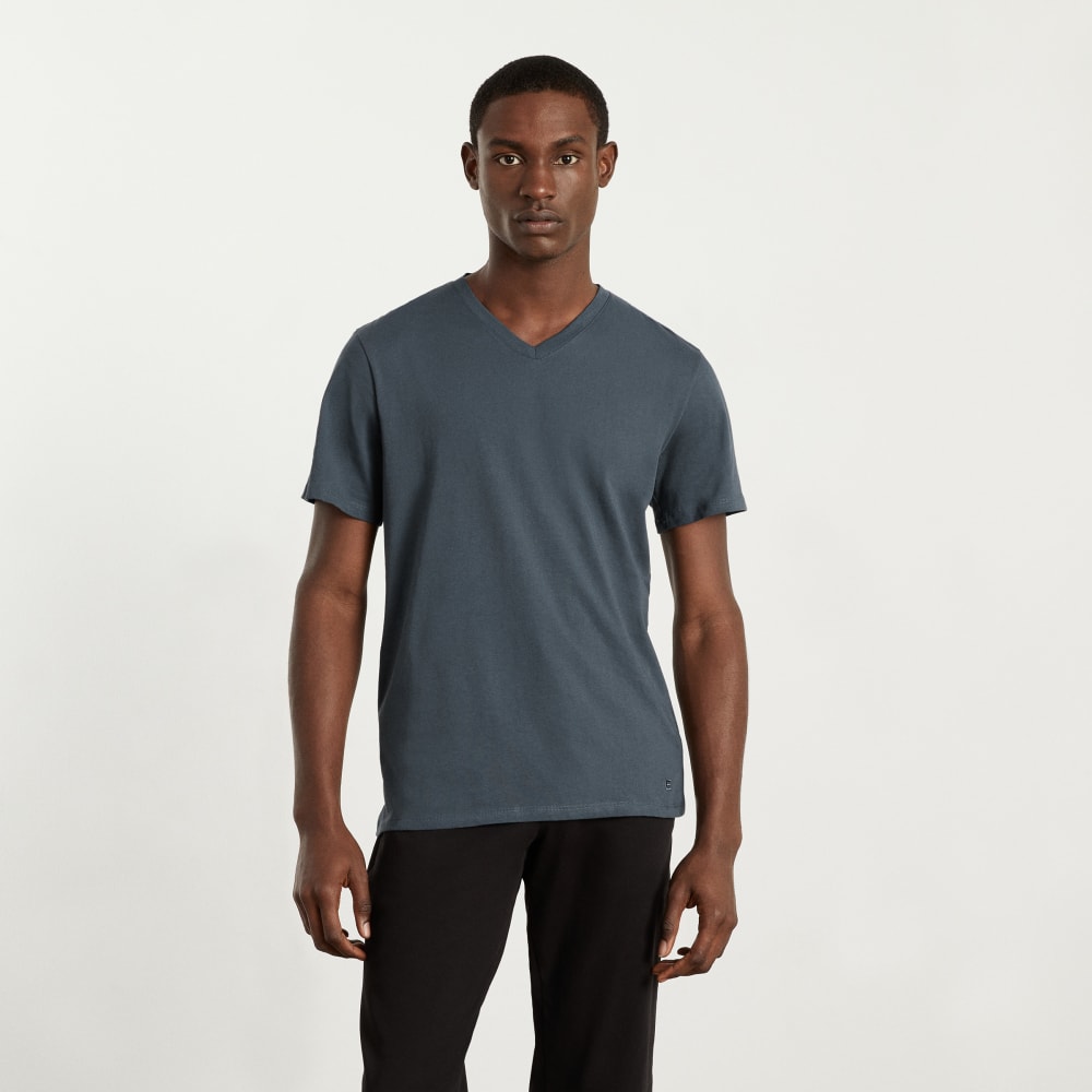 The Organic Cotton V-Neck Tee | Dark Slate