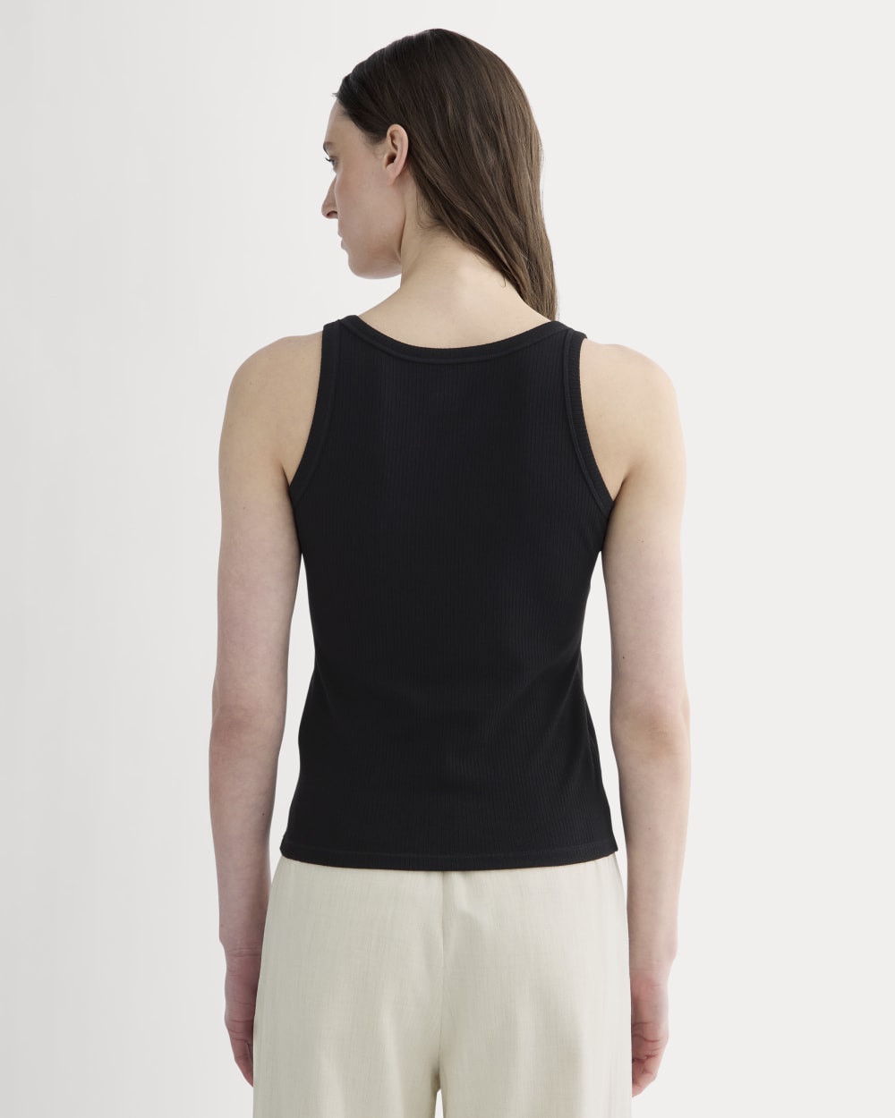 The Shimmy Scoop-Neck Tank | Black
