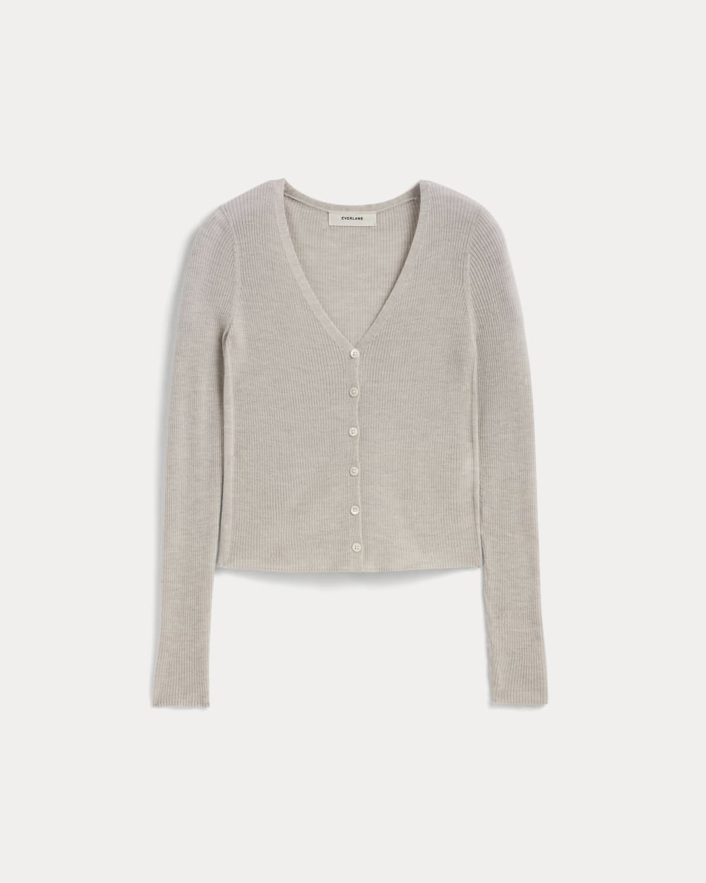 The Cardigan in Ultrasoft Merino | Heather Oatmeal