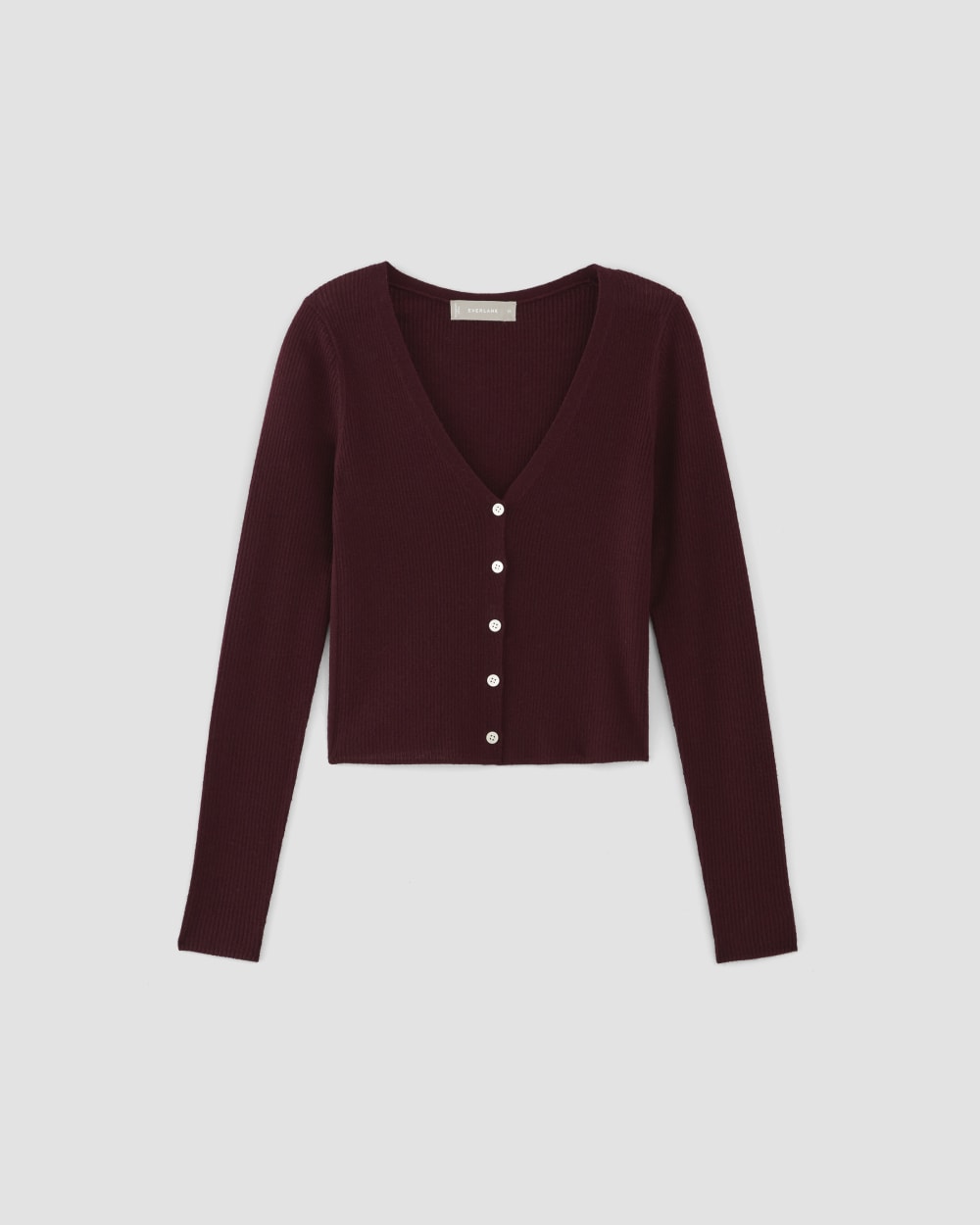 The Cardigan in Ultrasoft Merino | Burgundy