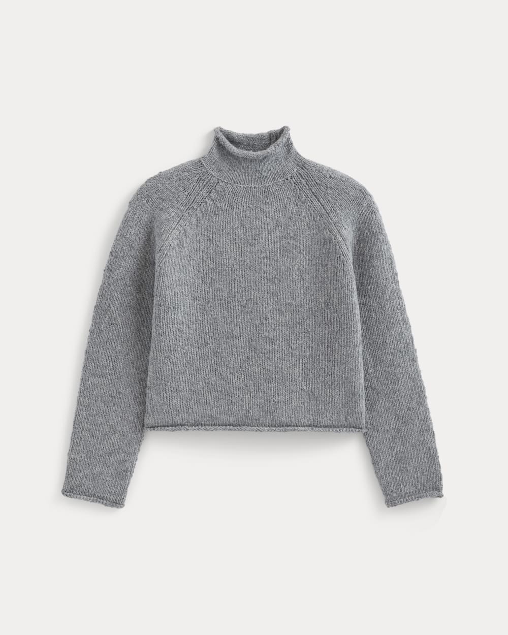 Rollneck Sweater | Heather Grey/Twist