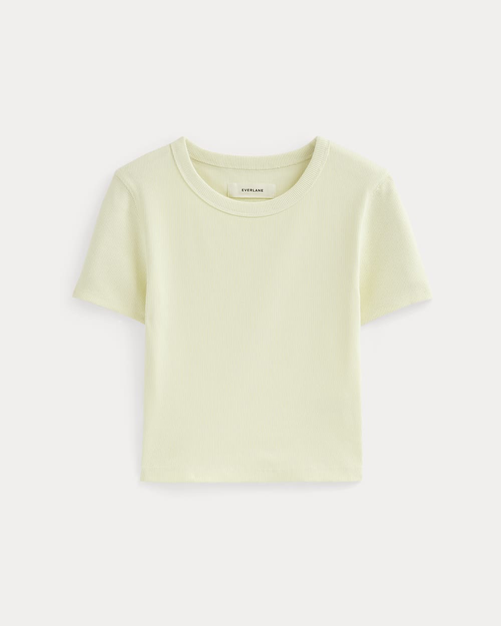 The '90s Rib Tee | Light Yellow