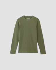 The Waffle Long-Sleeve Crew | Kalamata