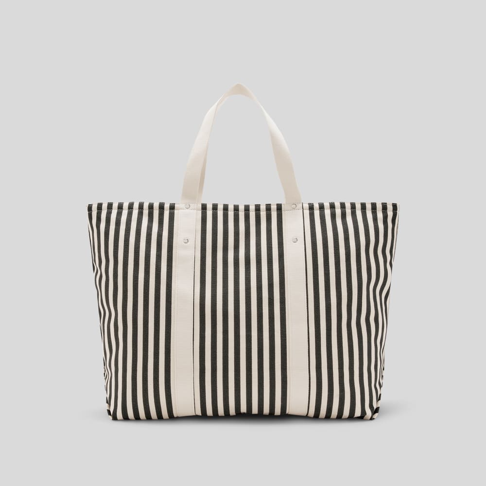 The Organic Canvas Weekender | Black / Bone